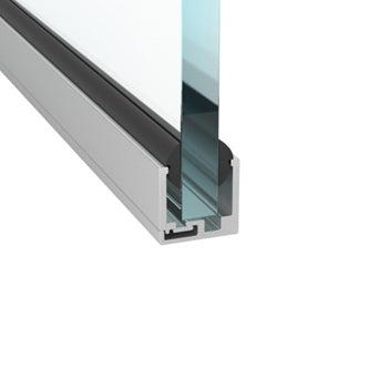 Alumínium U profil üveg válaszfalhoz-20x21mm