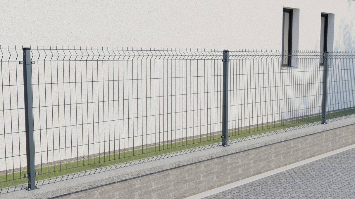 Hegesztett kerítéspanel 3D ZnPVC 2500x1230x4mm antracit