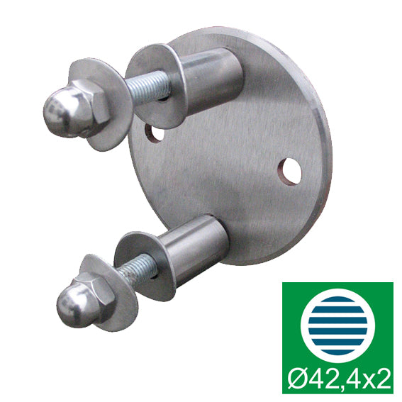 Kotvenie stĺpika-bočné montážne AISI304, D100/d42,