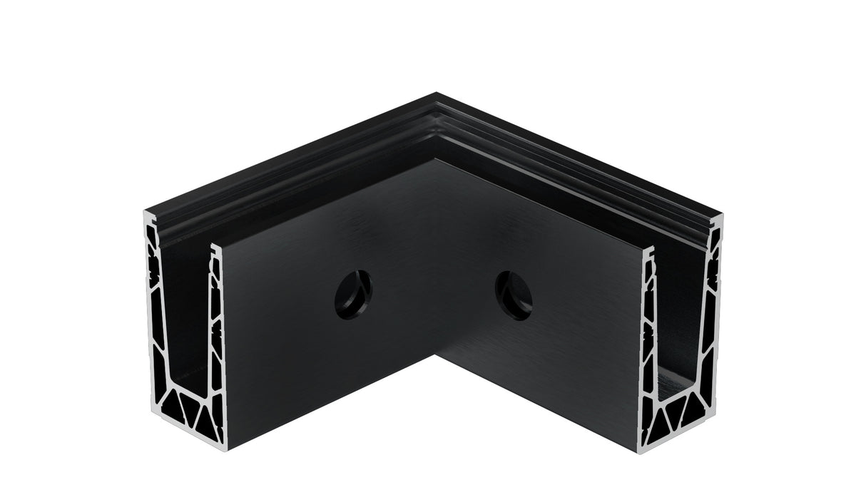 Celosklenené zábradlie-profil-bočné kotvenie