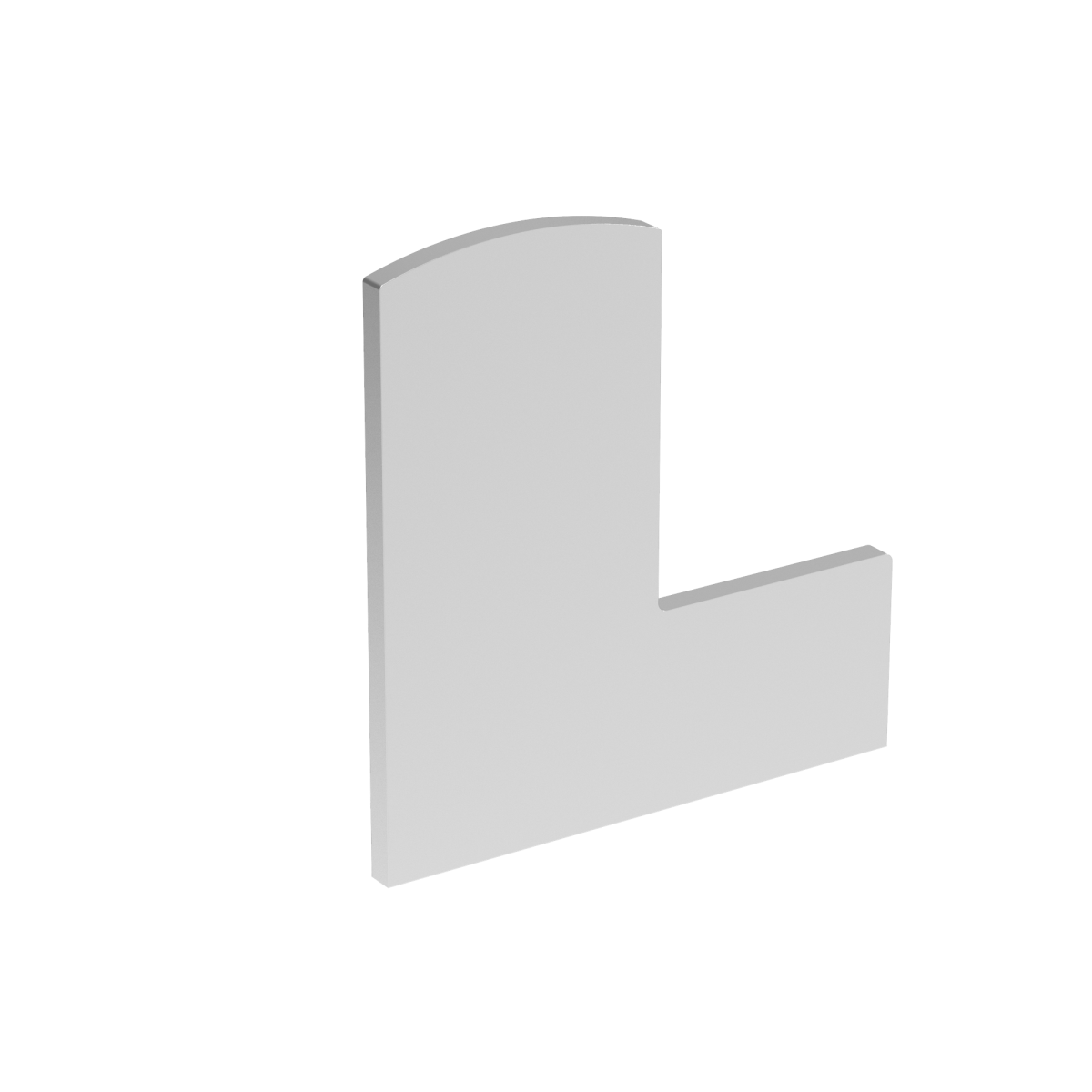 Záslepka pre profil AL/0006-UNO-S-E + kryciu lištu