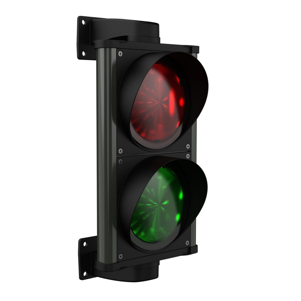ASF semafor dvojkomorový červená/zelená, 0-230V AC/DC, IP65