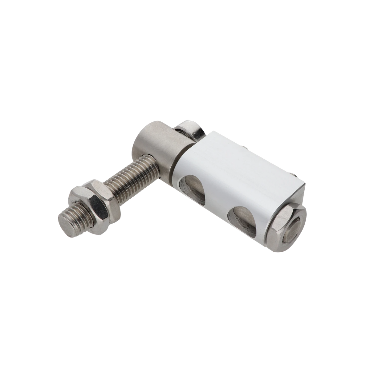 Záves nastaviteľný na priskrutkovanie, nerez/hliník