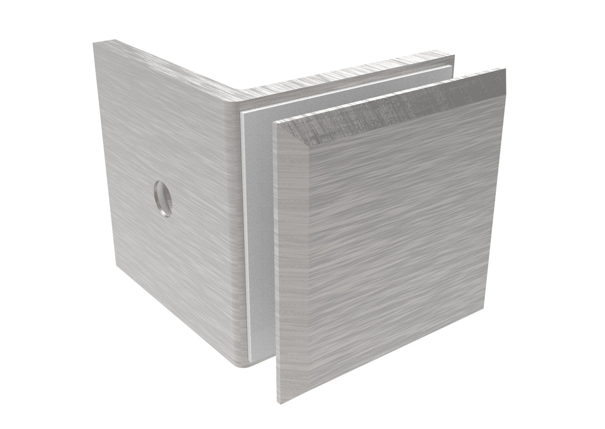 Zasklenie pevne - držiak skla, 90°,Zamak,T 8-10mm