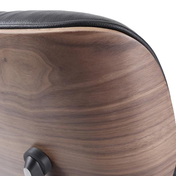 Kožené kreslo Charles & Ray Eames replika orech