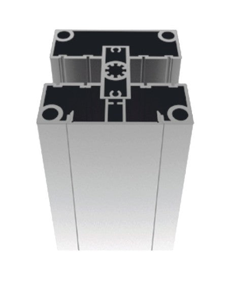 Set hliníkového stĺpika 80x80 a krycej lišty - 7000mm N