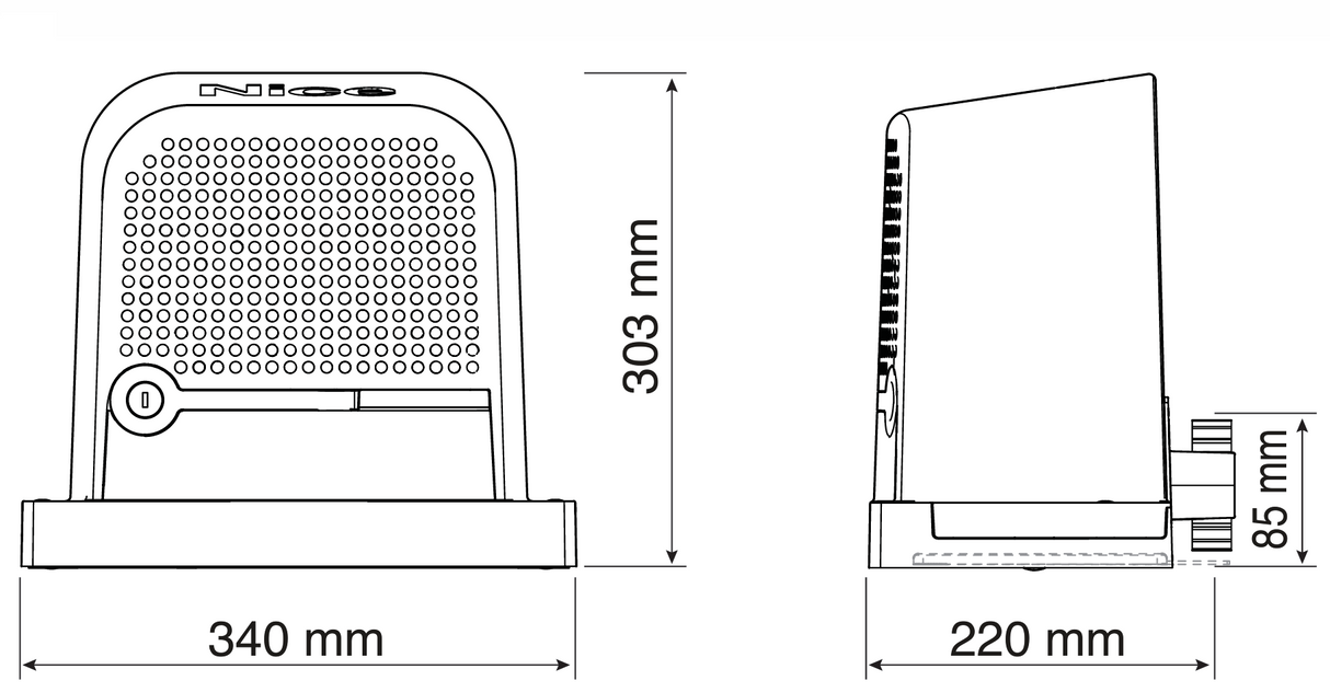 NICE pohon pre posuv. brány, set, max 600kg