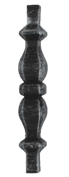 Tyč kovaná-element 14x14, h140, b25mm