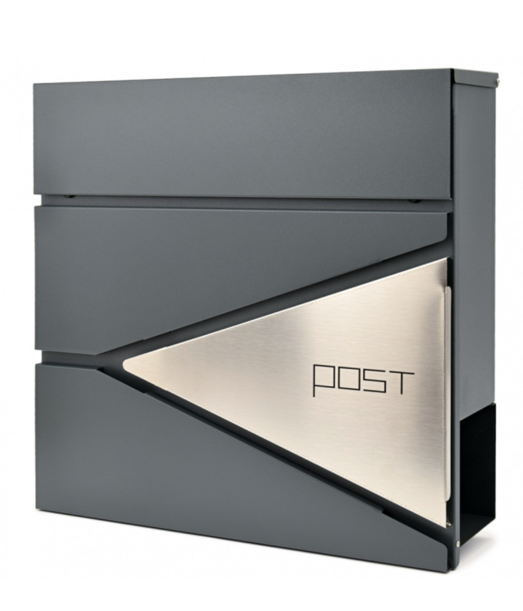 Poštová schránka, Zn + nerez, 370x370x100mm