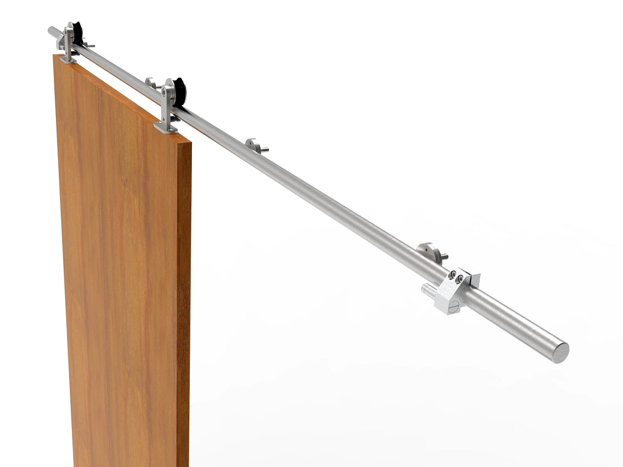 Kovanie pre posuvné drevené dvere - tyč INOX