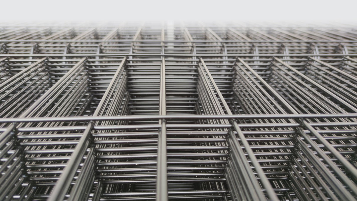 Welded fence panel 3D ZnPVC 2500x1230x4mm black