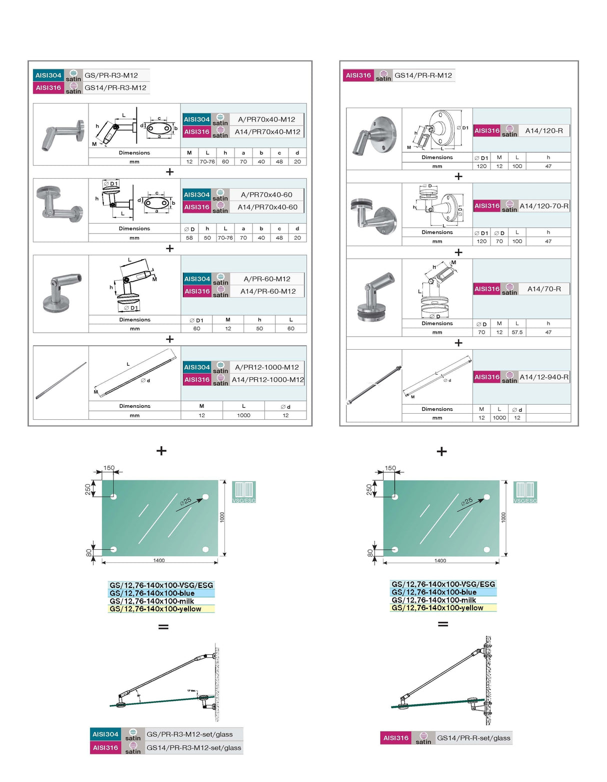 Sklo ku kovaniu GS/PR-R3-VSG/ESG