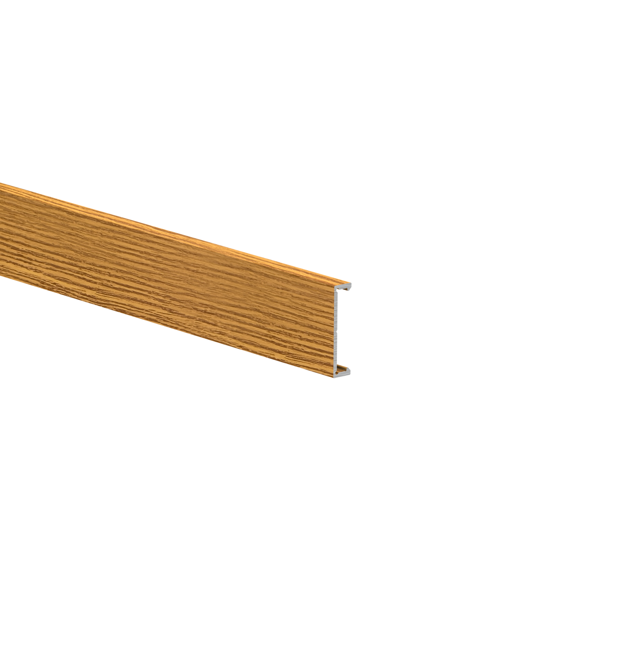 Hliníková fasádna lišta, 25 x 6 – 6,0 m – drevo dekor SVETLÝ DUB - W02