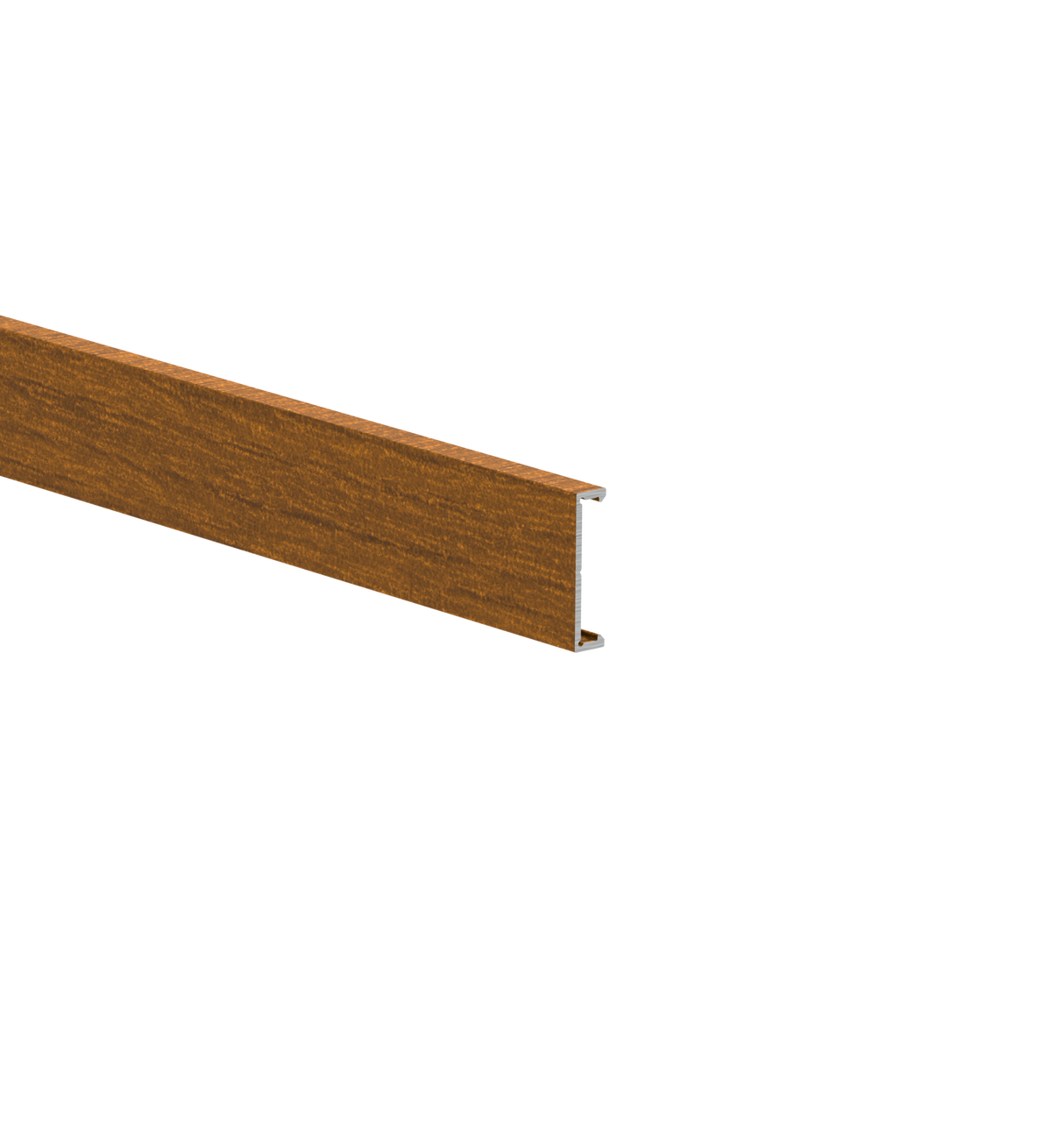 Hliníková fasádna lišta, 25 x 6 – 6,0 m – drevo dekor ZLATÝ DUB - W03