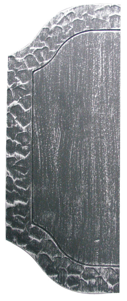 Štitok bránový zdobený bez otvorov 265x105, t3mm