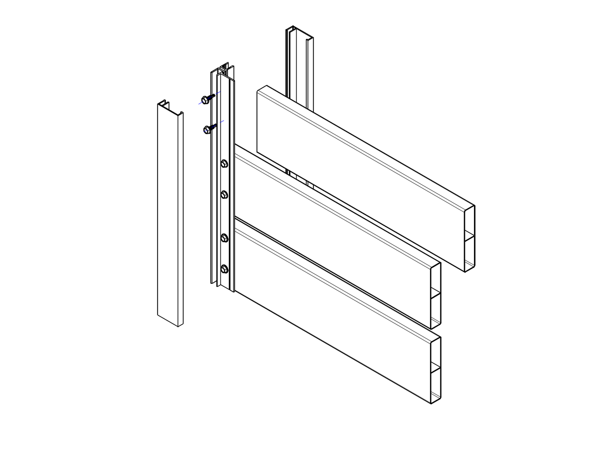 Hliníkový plotový adaptér pre výplne 20/18/16/14 - 6000mm