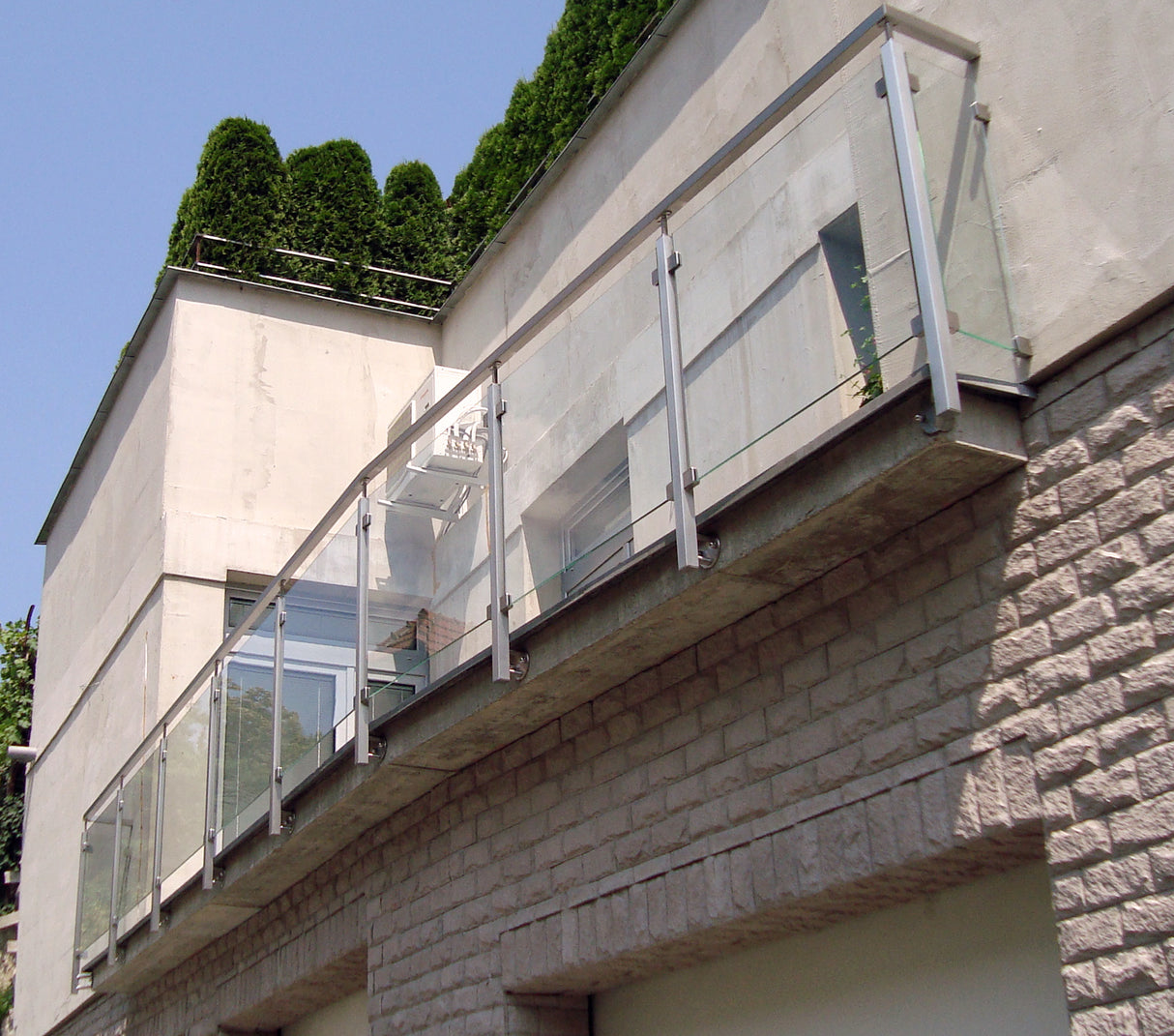 Držiak výplne skla - set