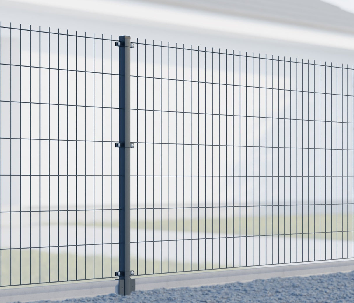 Stĺpik 60x40mm ZnPVC 1600mm antracit