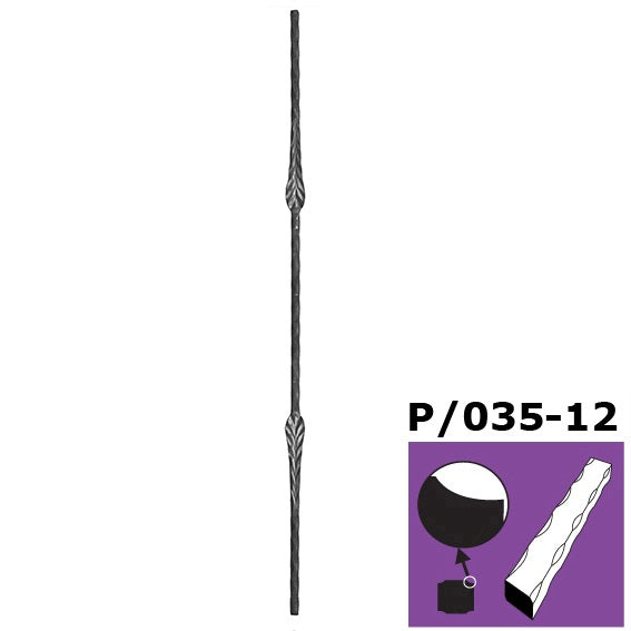 Kovácsolt pálca h900, b30mm, P/035-12