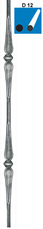 Tyč kovaná h900, b35, D12mm
