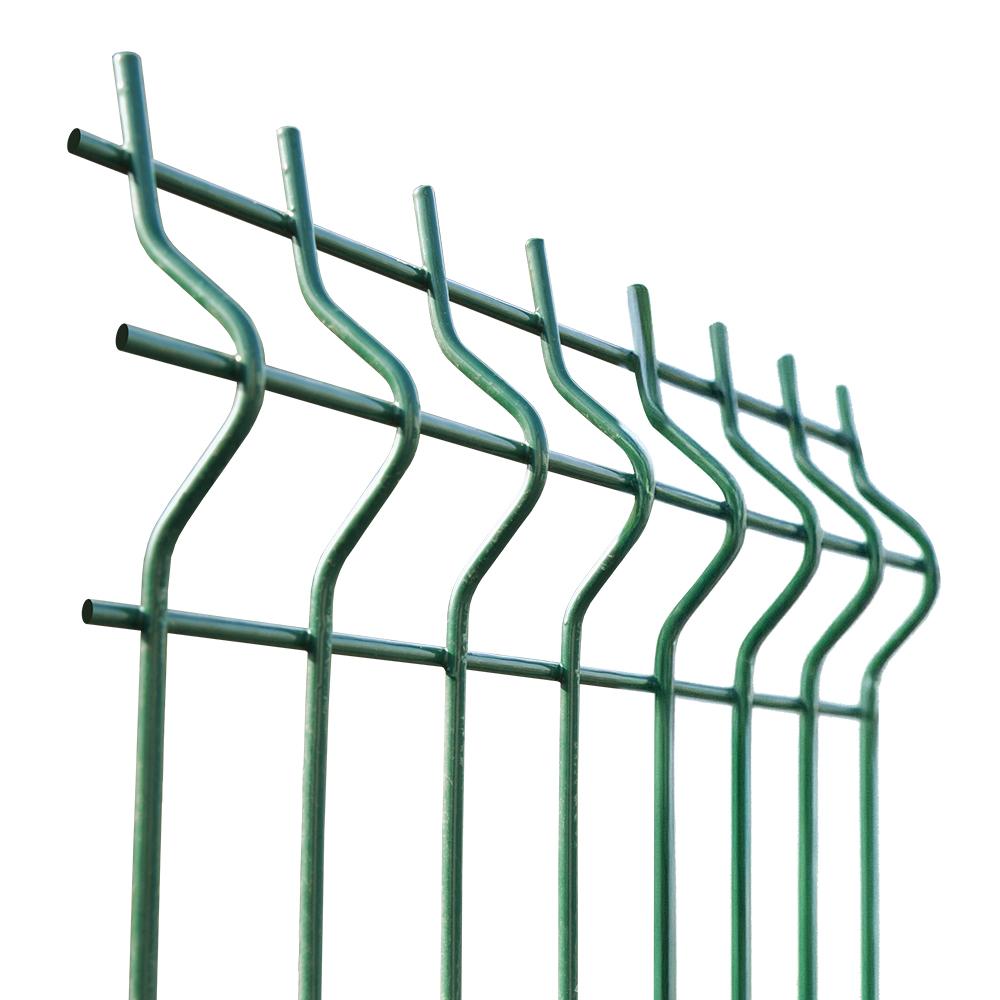 Zváraný plotový panel 3D ZnPVC 2500x1730x4mm zelená