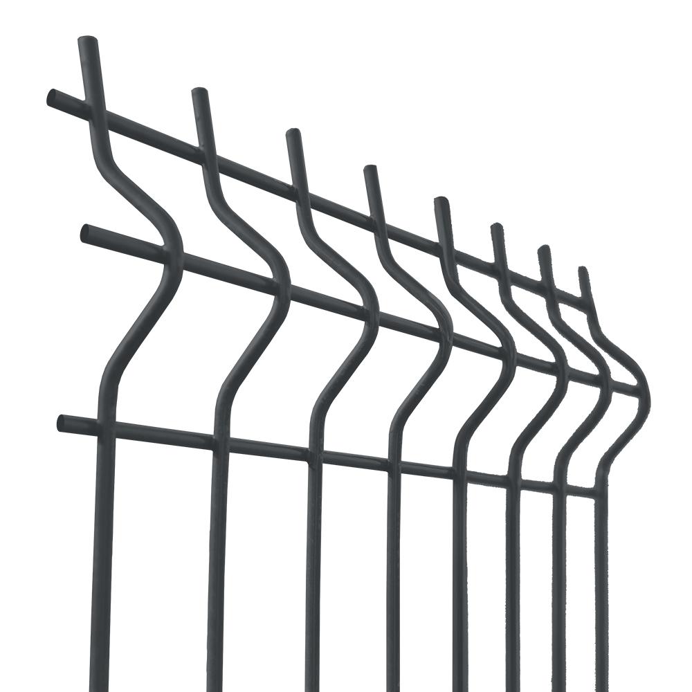 Zváraný plotový panel 3D ZnPVC 2500x1230x4mm antracit