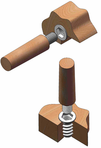 Matica závrtná, pozinkovaná, M8x15