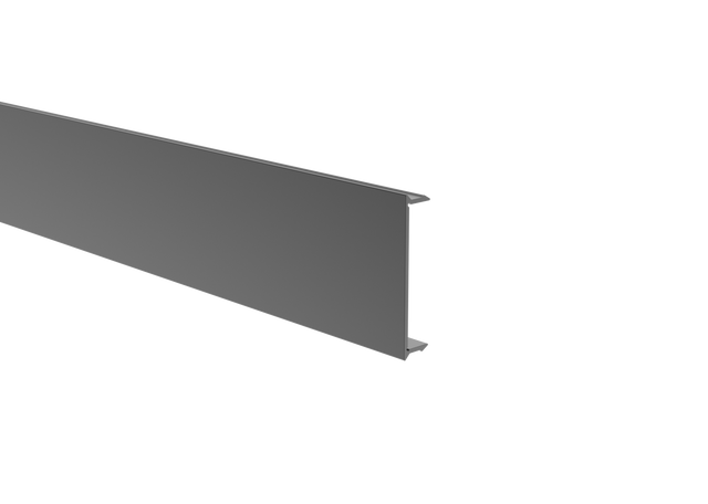 Click – lock Cover Strip for Fence Profile 70x70 and U-Adapter of Fence and Facade System, 41 x 9-2 m - Anthracite