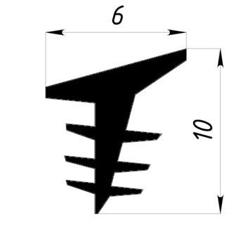 Zasklenie pevne - tesnenie profil