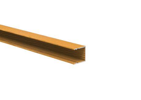 Hliníkový plotový adaptér pre výplne 20 mm a pre fasádny systém, 25 x 25 – 6,0 m – drevo dekor SVETLÝ DUB - W02