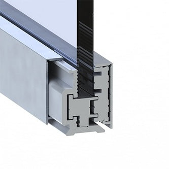 Svorkový al profil-3m s krycou lištou 6-8-10mm