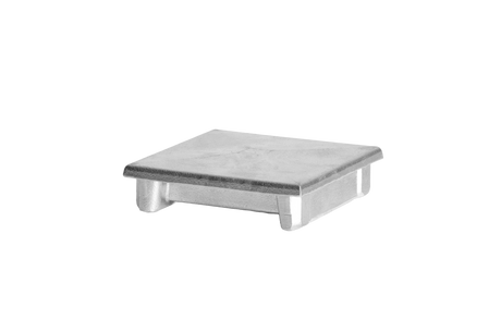 Hliníková zátka stĺpika 100x100 plochá - natural