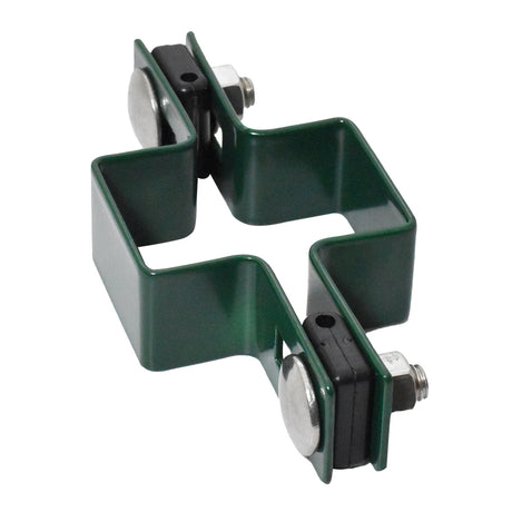 Objímka priebežná na stĺpik ZnPVC 60x40mm zelená