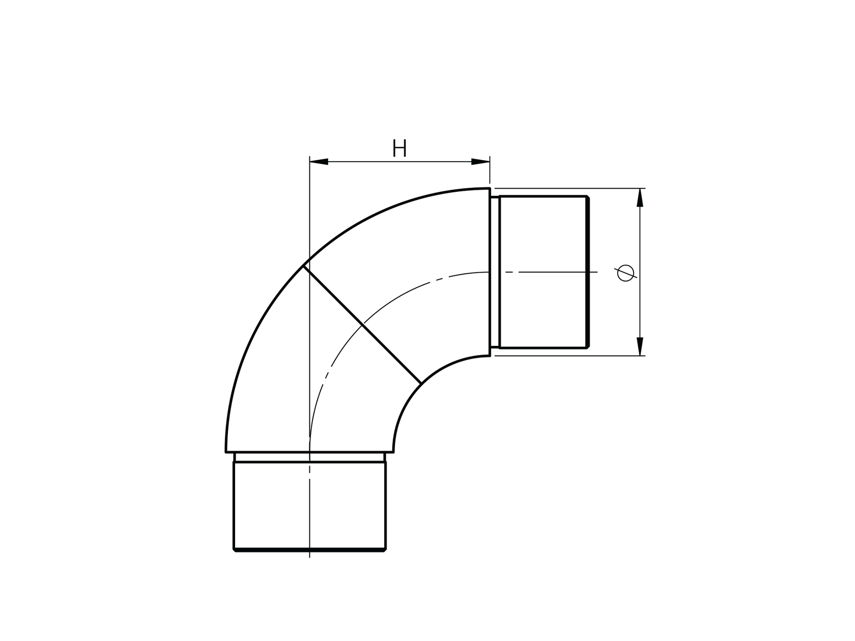 Prechod madla - koleno nastaviteľné