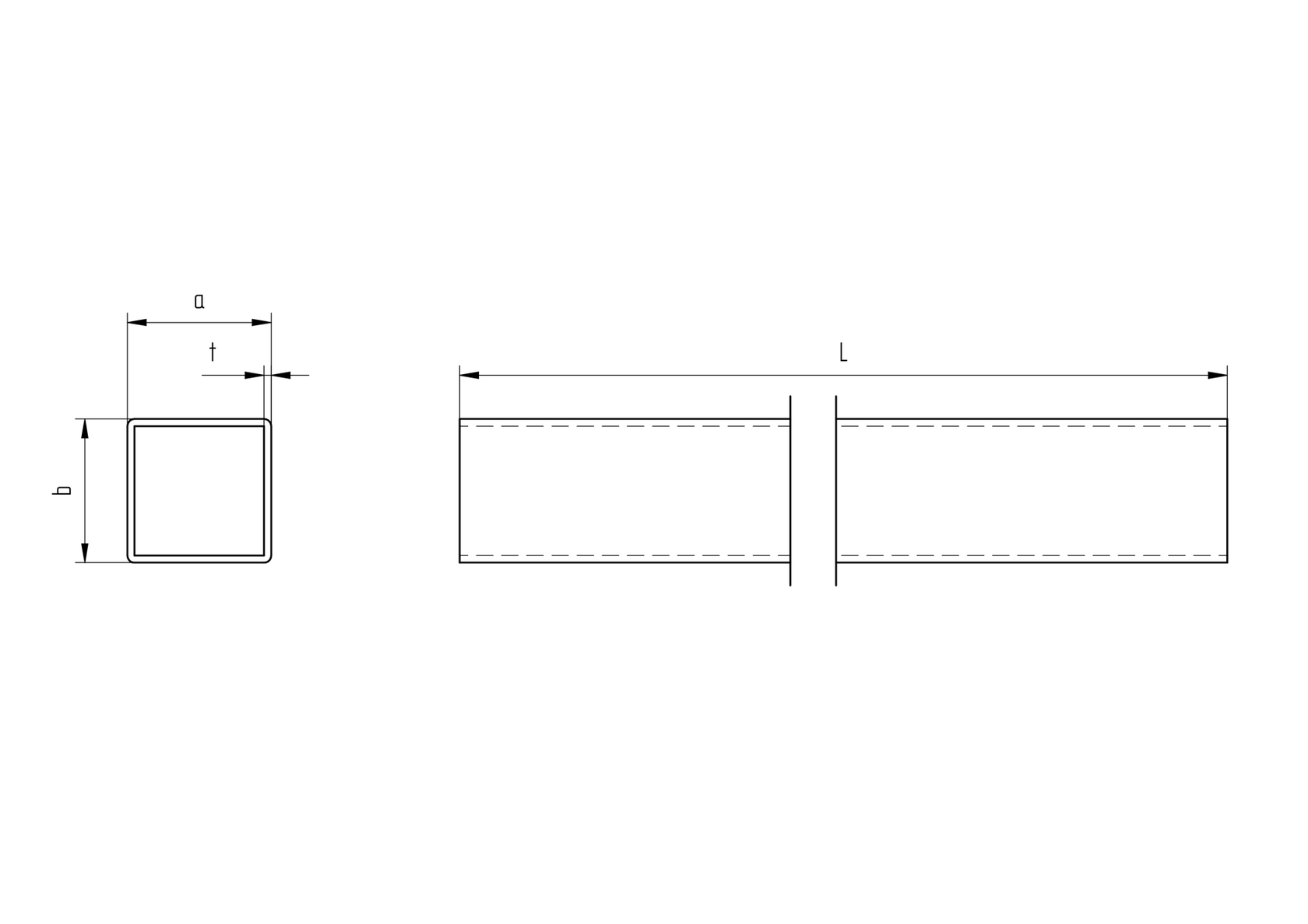 Profil brúsený nerezový