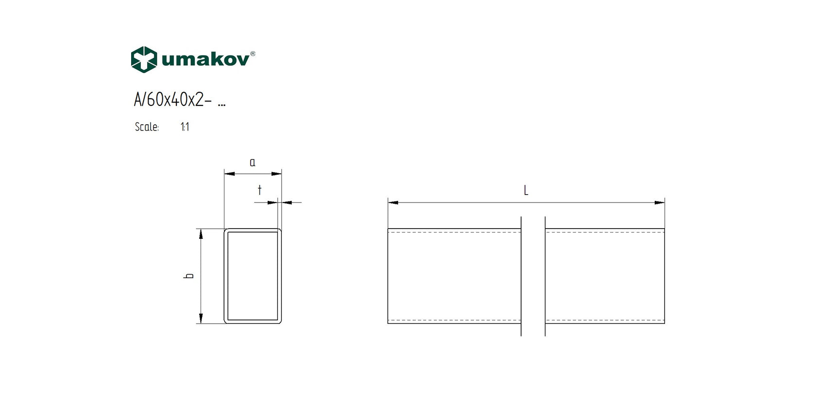 Profil brúsený nerezový