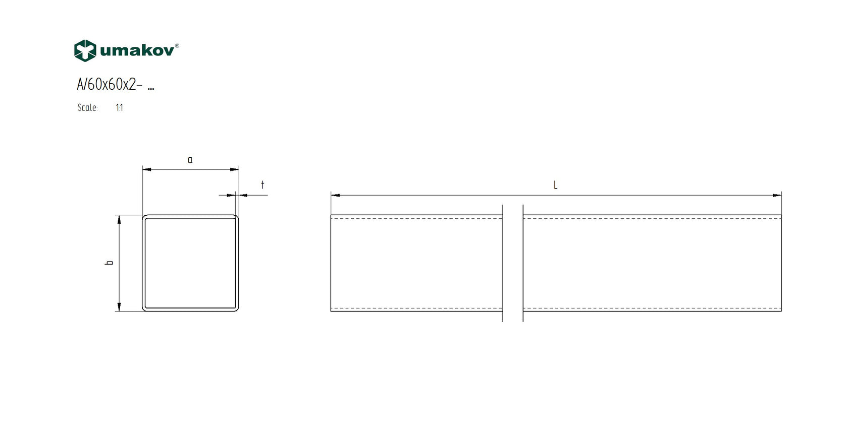 Profil brúsený nerezový