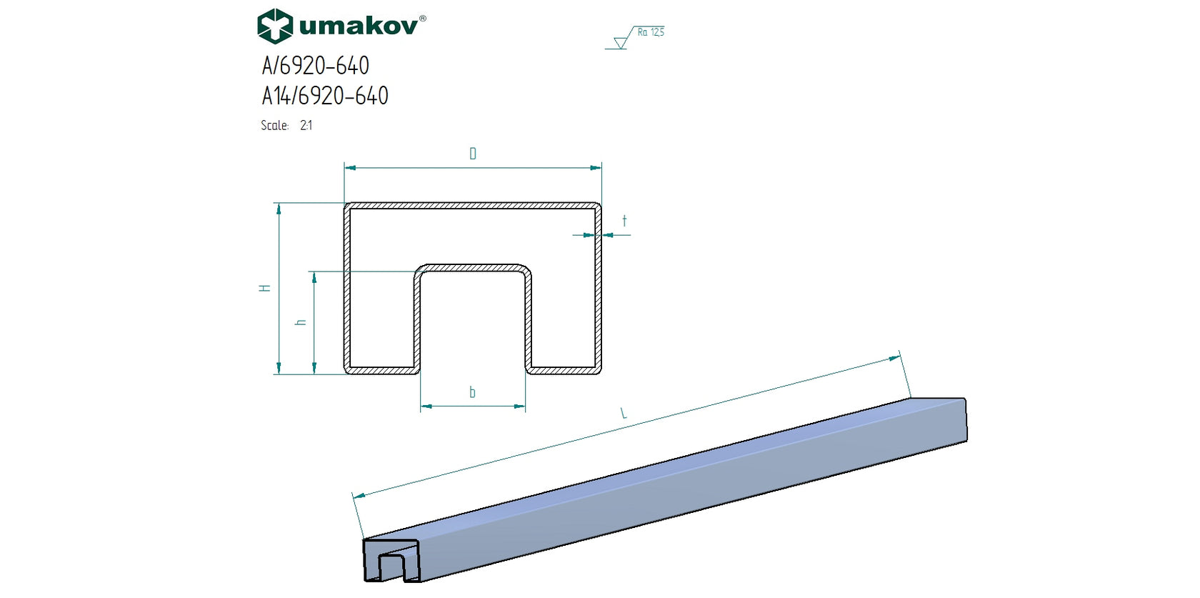 Madlo - držiak skla