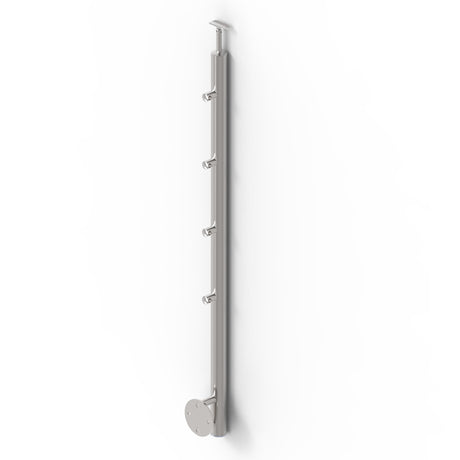 Stĺpik, bočné kotvenie - na schody AISI304, D42,4x