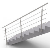 Nerezové zábradlie na schody, 3000x900mm, BS