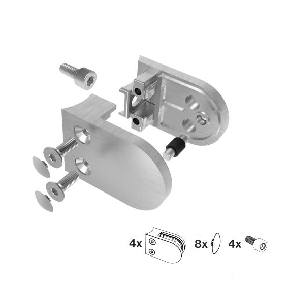 Držiak výplne skla-set