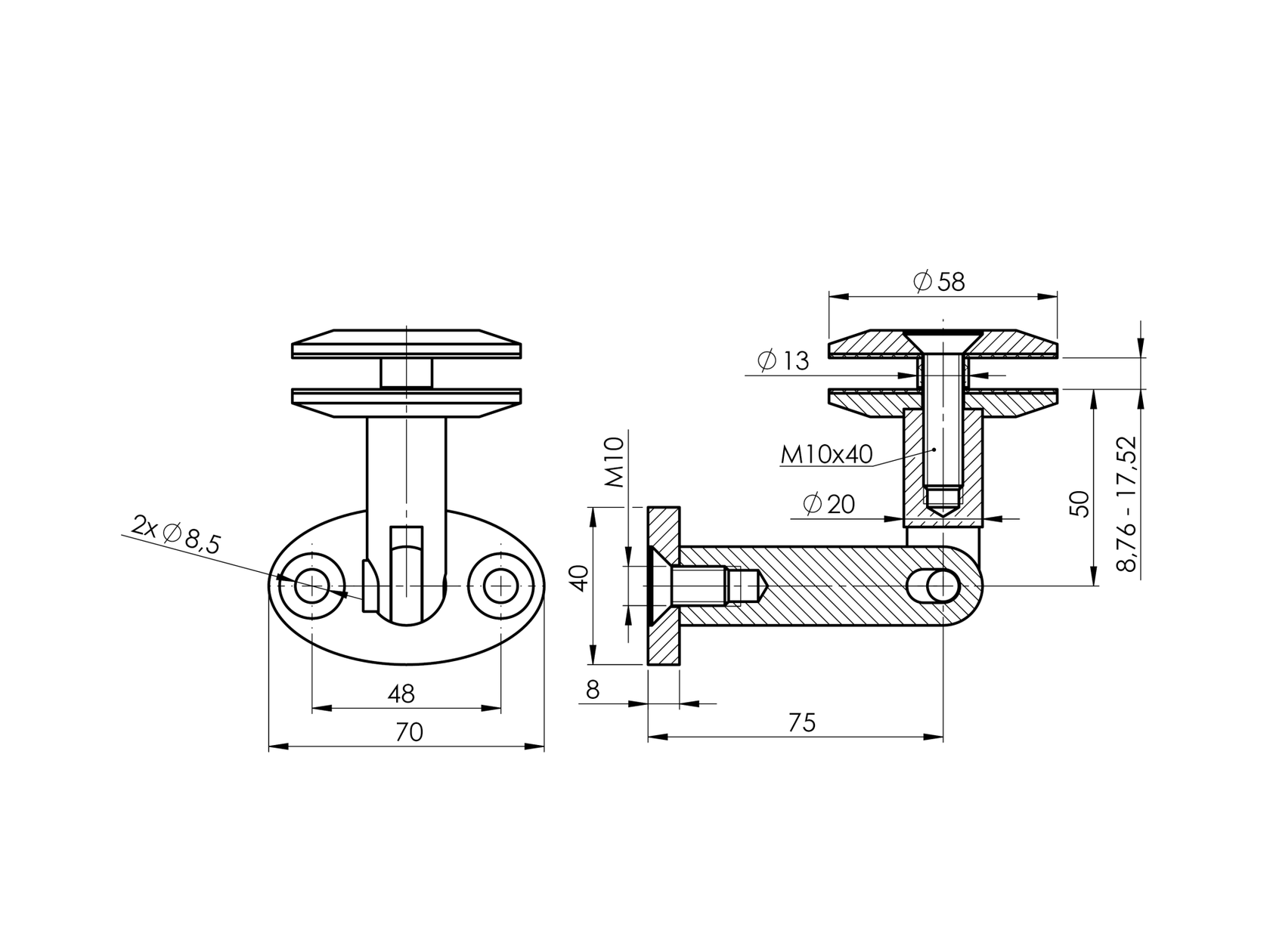 Prístrešok - kotvenie spodné