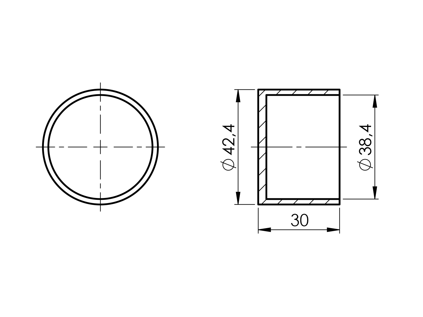 Záslepka madla/drevo