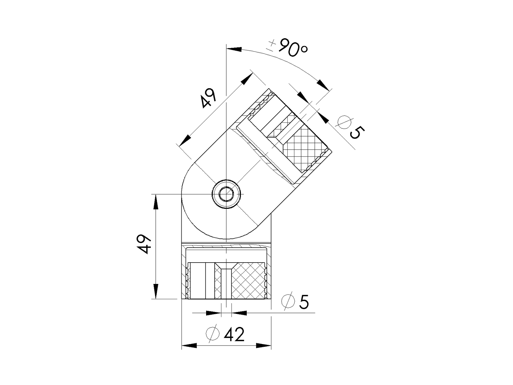 Prechod madla nastaviteľný drevo