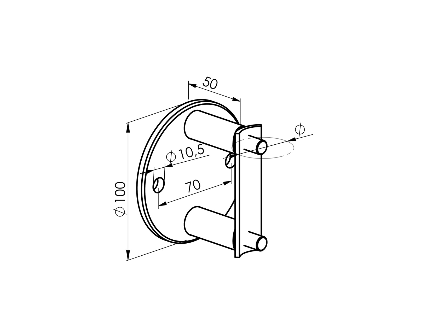 Kotvenie bočné kruhové