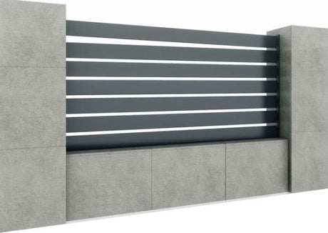 Hliníkový plot s latou 20x120, 1,2x2,5m