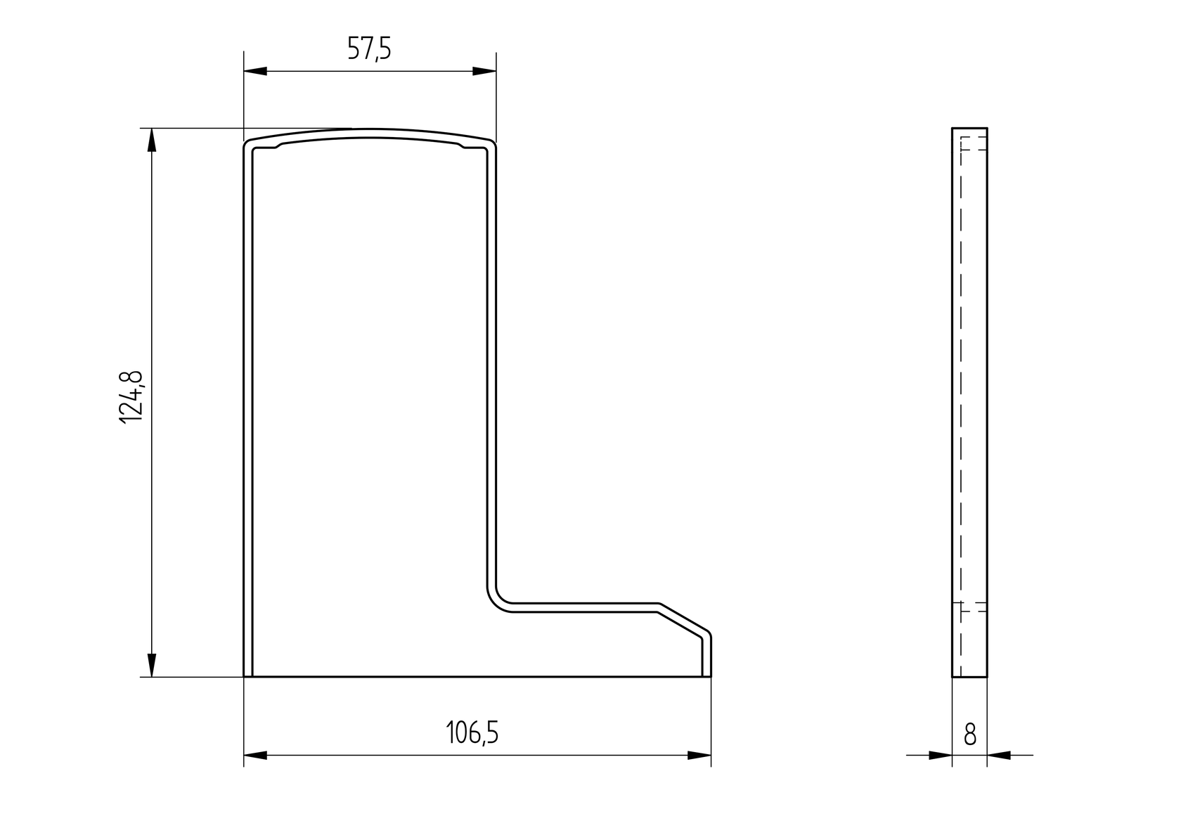 Záslepka pre profil AL/0006-ECO-RAL 7016