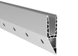 Aluminium profile for glass railing -side mounting