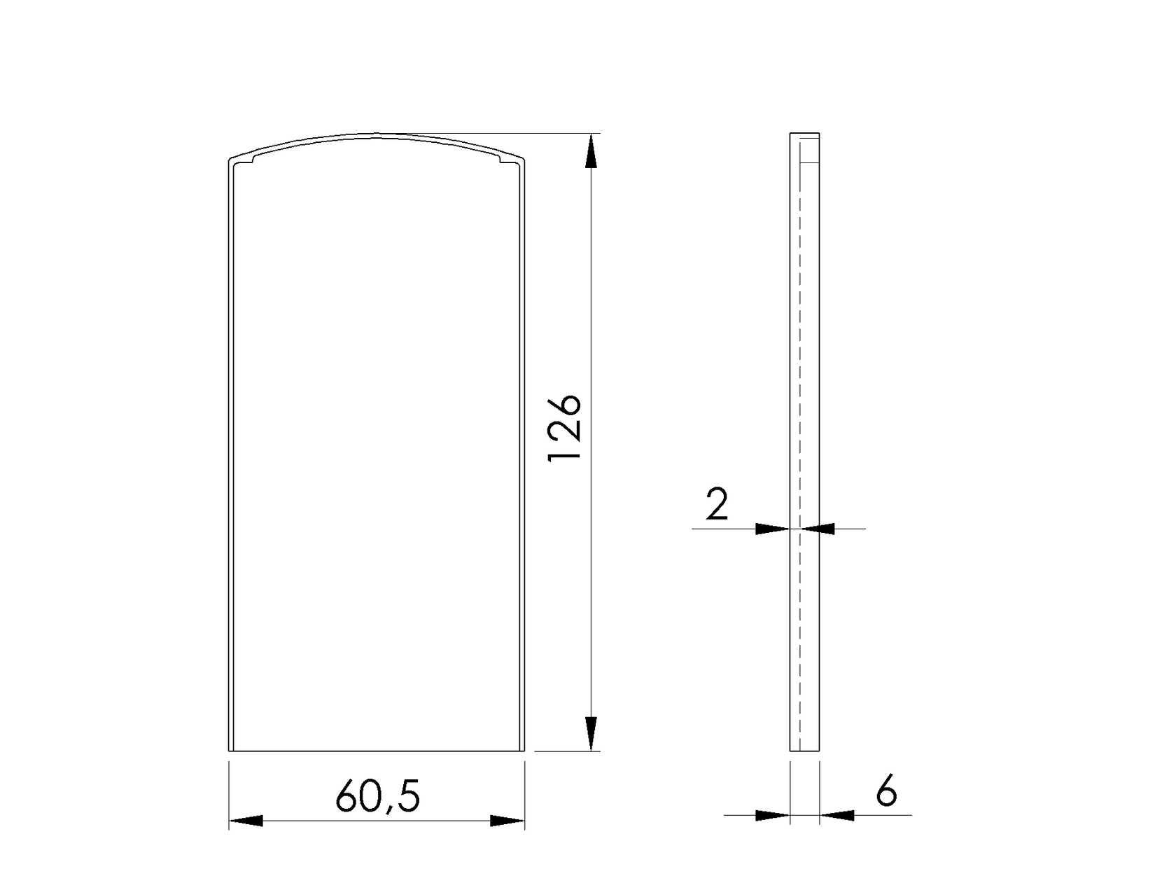 Záslepka pre profil AL/0004-LIGHT-S-E