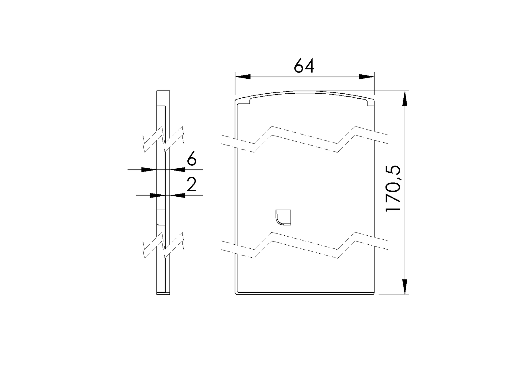 Záslepka pre profil AL/0011-LIGHT-N-E